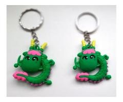 Брелки Дракончик и Змейка, новые-4шт