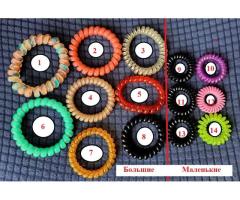 Пружинка-резинка-браслет, новый-6шт