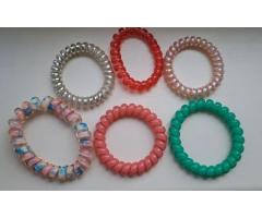 Пружинка-резинка-браслет, новый-6шт