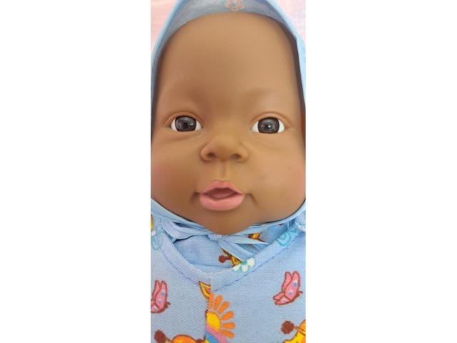 Пупс Реборн 40см, новый, темный мальчик с половыми признаками - 1/3