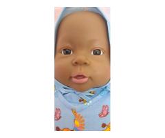 Пупс Реборн 40см, новый, темный мальчик с половыми признаками
