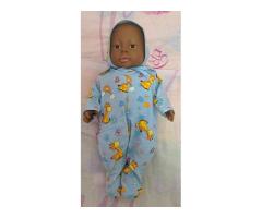 Пупс Реборн 40см, новый, темный мальчик с половыми признаками