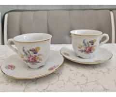 Польский фарфор: 2 кофейные пары