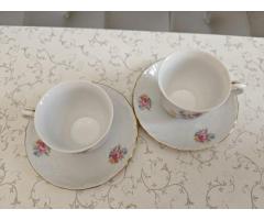 Польский фарфор: 2 кофейные пары
