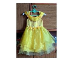Платье с корсетом желтое-лимонное, нарядное на 4-6лет (р.98-122), б.у