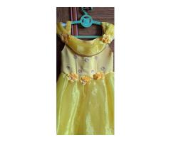 Платье с корсетом желтое-лимонное, нарядное на 4-6лет (р.98-122), б.у