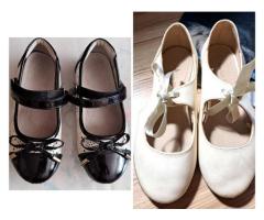 Туфли беж и черные на утренник, р.27, 29-2 пары