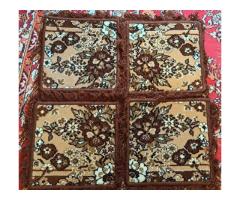 Комплект на стулья коричневый-4шт, новый, ковровый