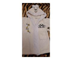 Халат белый махровый на 2г (р.86-92), б.у