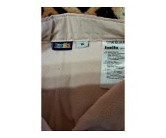 Брюки молочного цвета утепленные на байке на 5-6лет, р.116