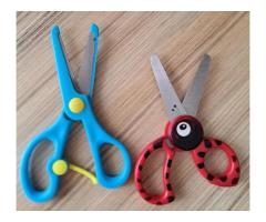 Ножницы детские тупоконечные-2шт, как новые, универсальные