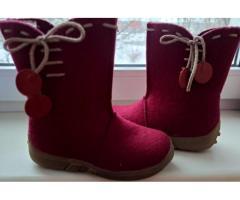 Валенки бордовые, как новые, р.29, б.у