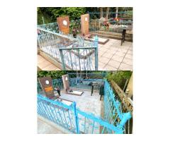 Покраска оград на кладбище Минск